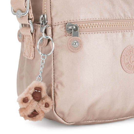 Kipling Keefe Metallic Çapraz Askılı Çanta Altın | TR 2031XY